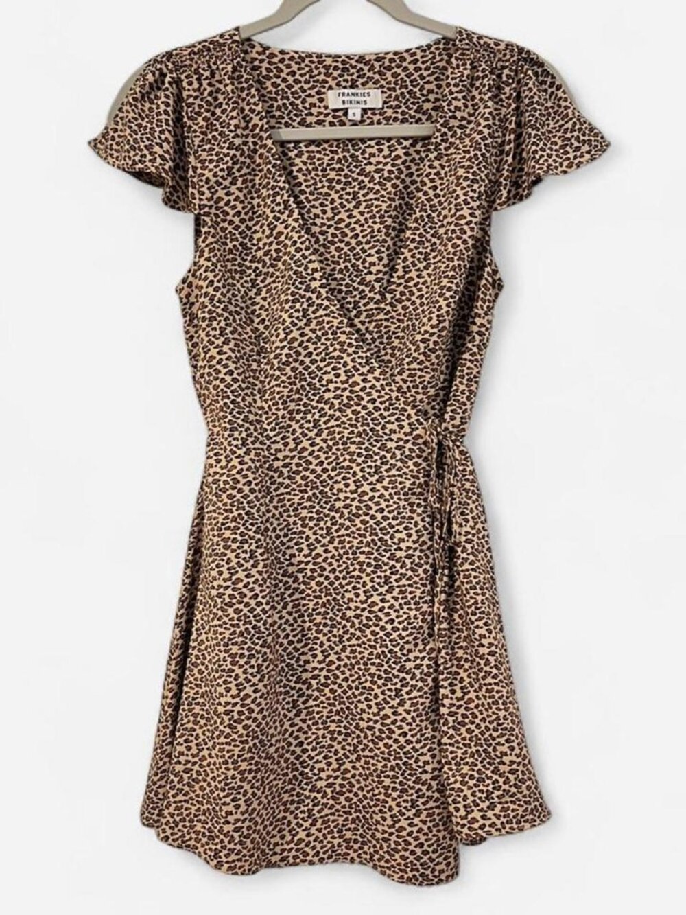Frankie's Bikinis Leopard Wrap Dress